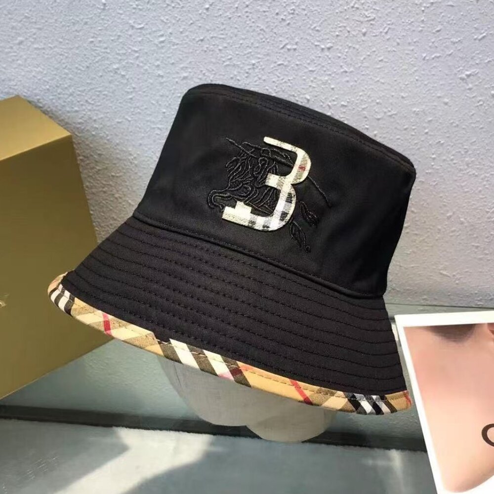 Burberry Black Bucket Hat women visor cap